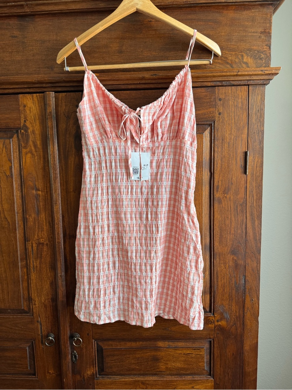 Forever 21 Gingham Plaid Dress New